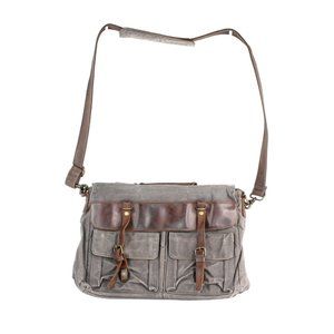 Oiled Cotton Denim Bag Pilot Briefcase Messenger Business Flight Travel Laptop